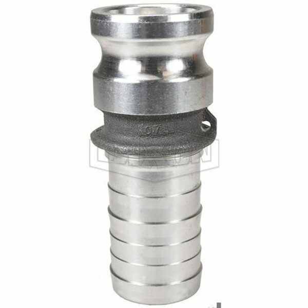 Dixon Boss-Lock Type E Cam and Groove Adapter, 5 in, Male Adapter x Hose Shank, Aluminum 500-E-AL